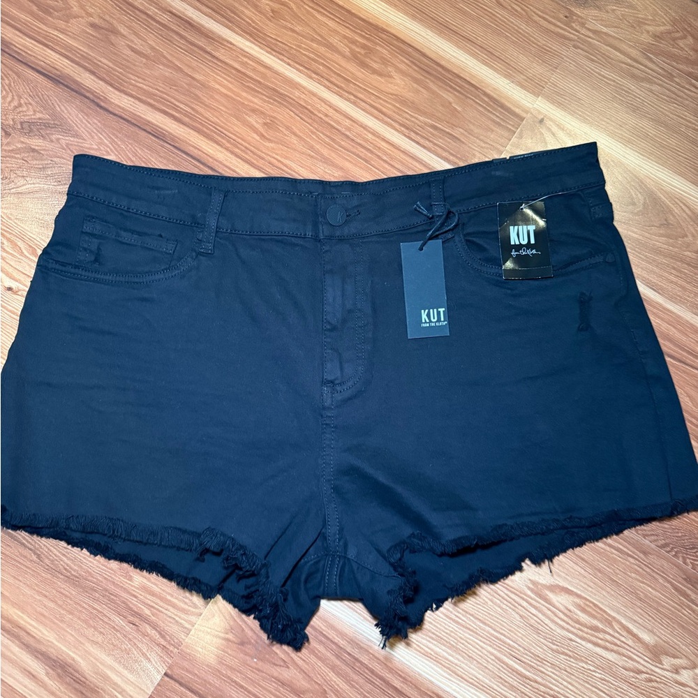 Kut from the Kloth Black denim shorts